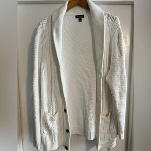 Club Room Off-White Cardigan Sweater size L